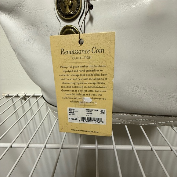 Patricia Nash Renaissance Coin Zorita White Shoulder Bag - Picture 4 of 4